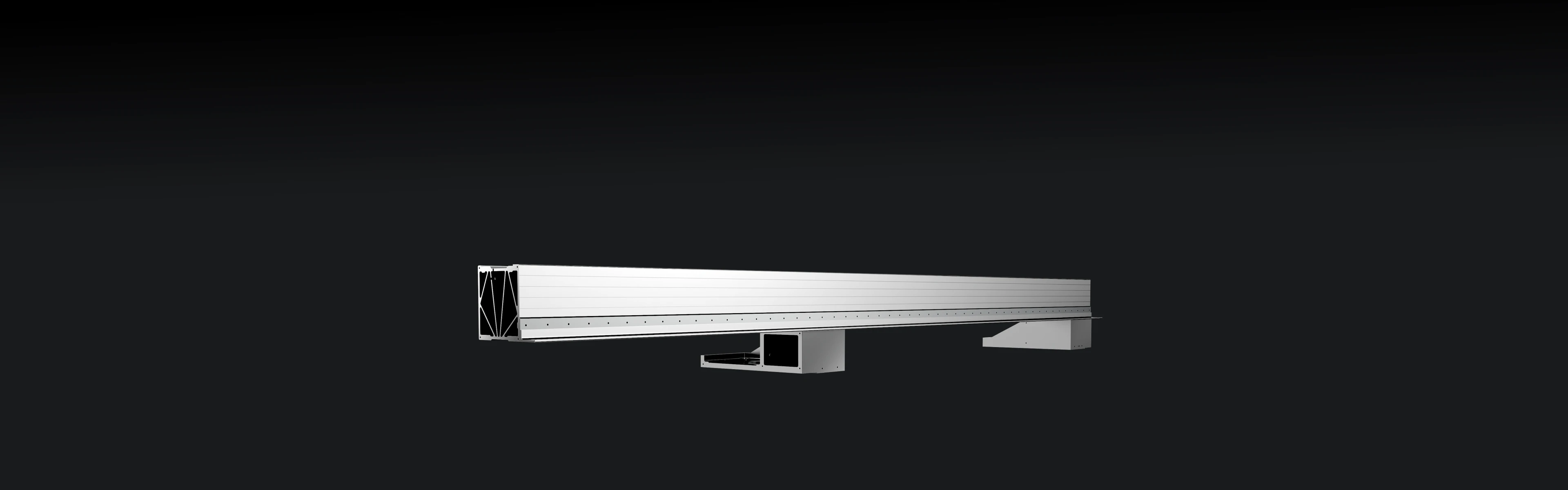 Viga de alum&iacute;nio aeroespacial